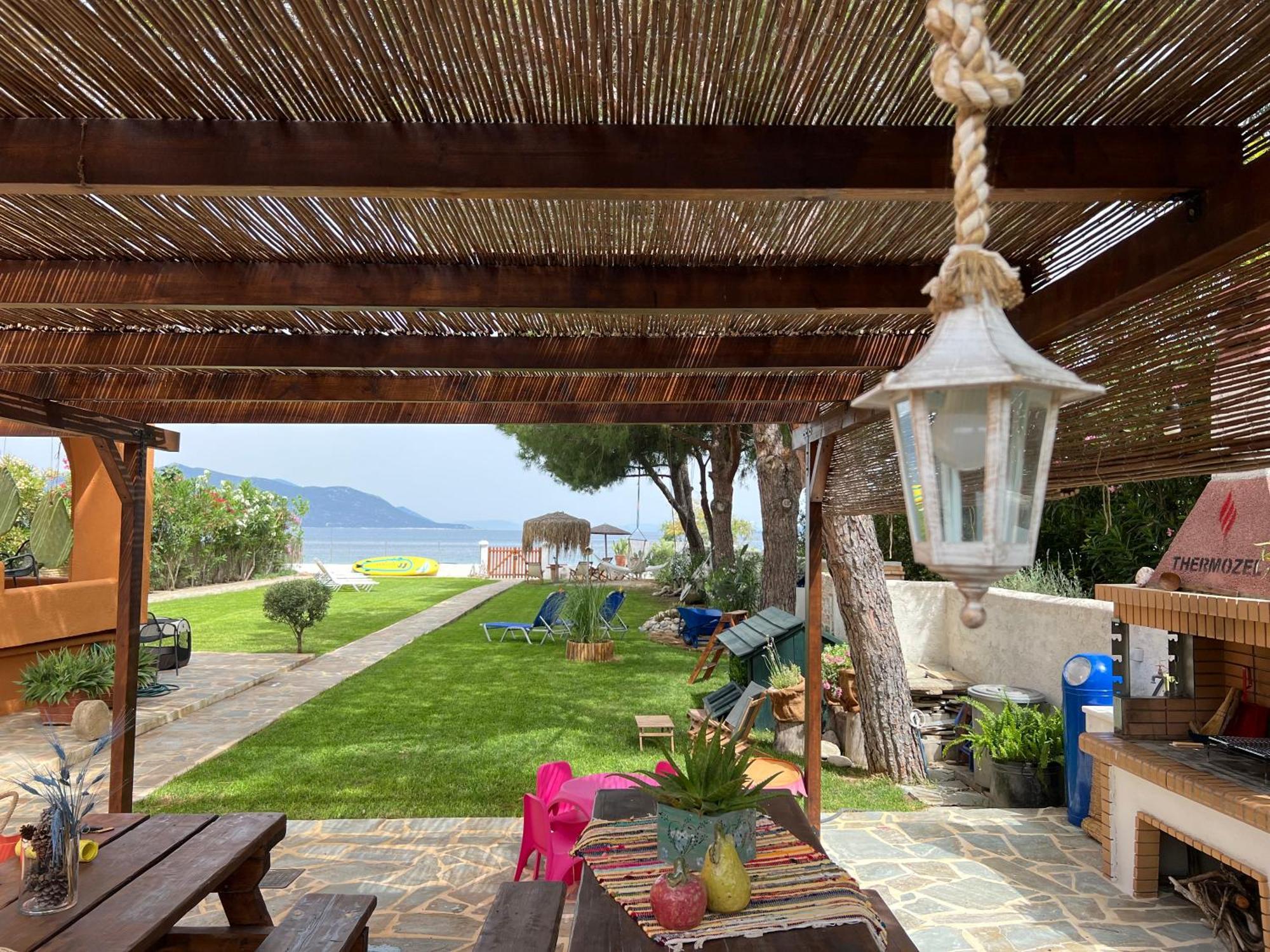 Pampas Seafront Villa, 6 Bedrooms, North Evvoia Kanatadhika Exterior photo